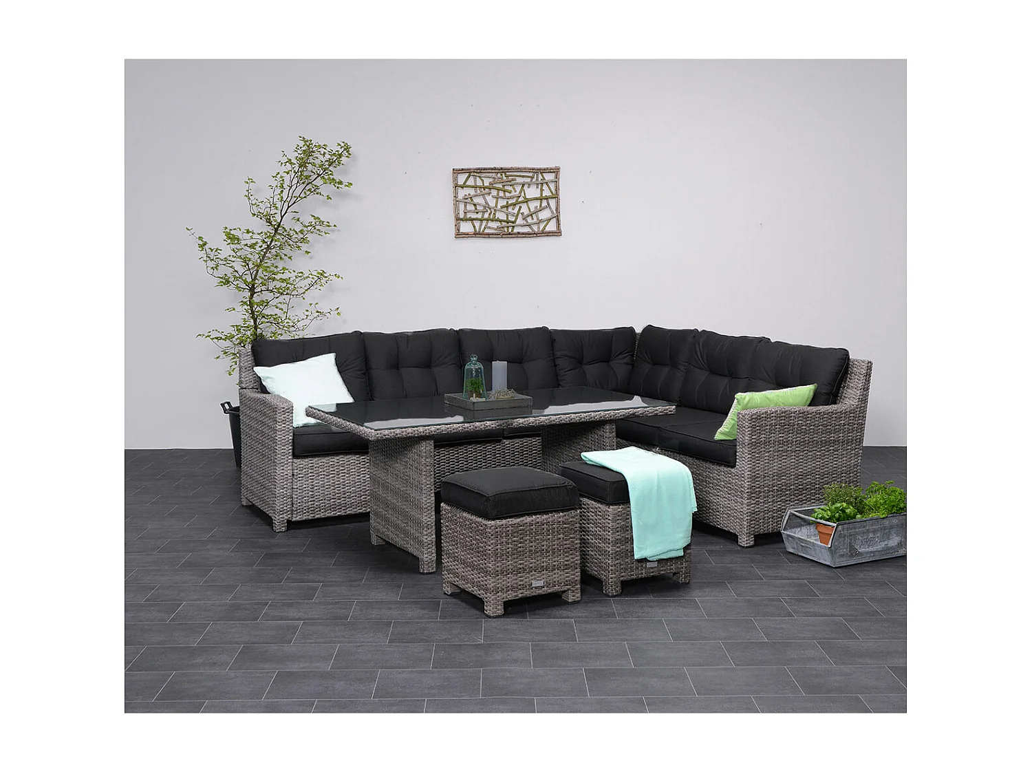 Garden Impressions Jaru lounge dining set R - extra luxe kussens