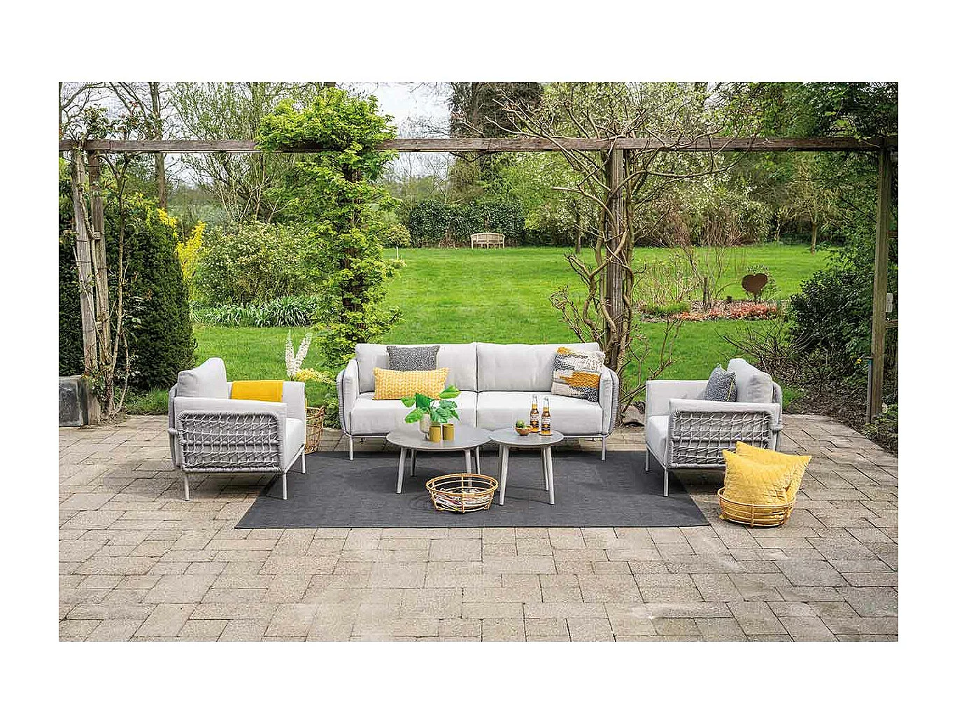 Garden Impressions Langkawi loungeset 5-delig - taupe