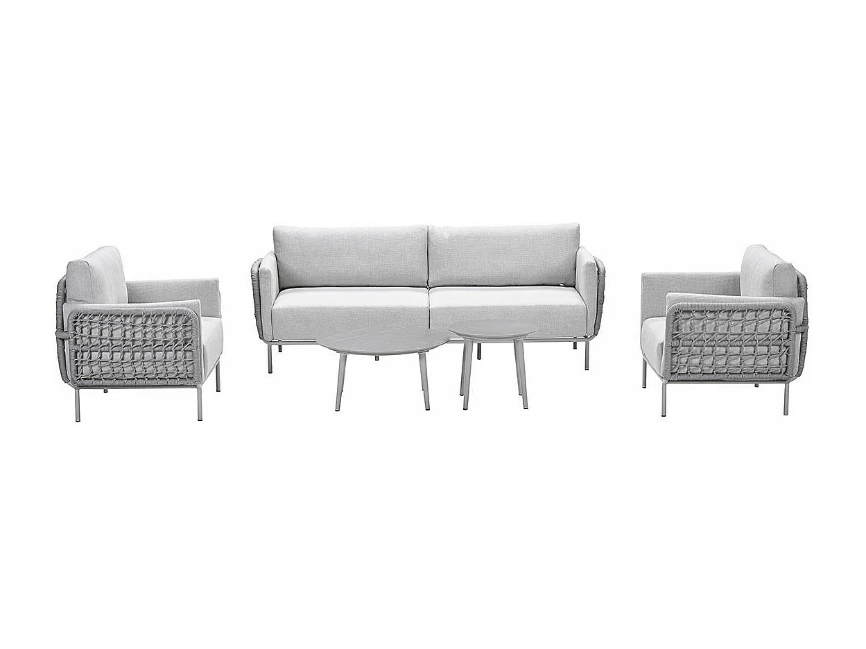 Garden Impressions ensemble de salon Langkawi taupe 5 pièces