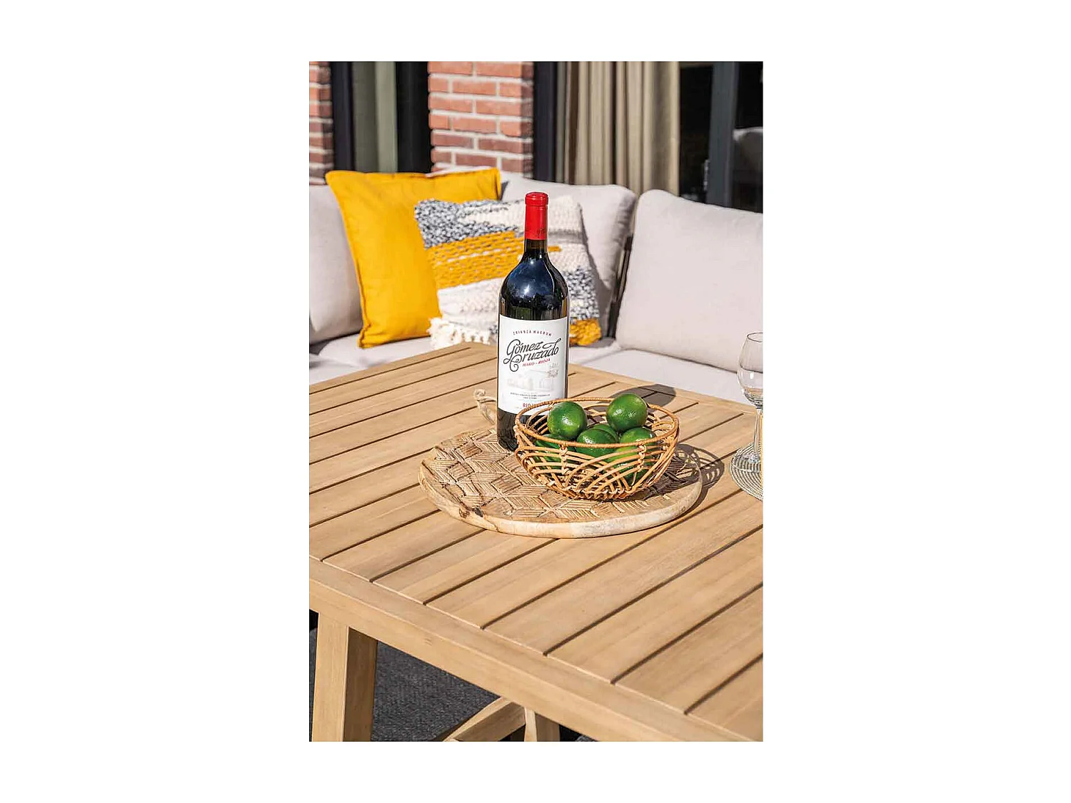 Garden Impressions Alora lounge dining set 5-delig links - grey sand