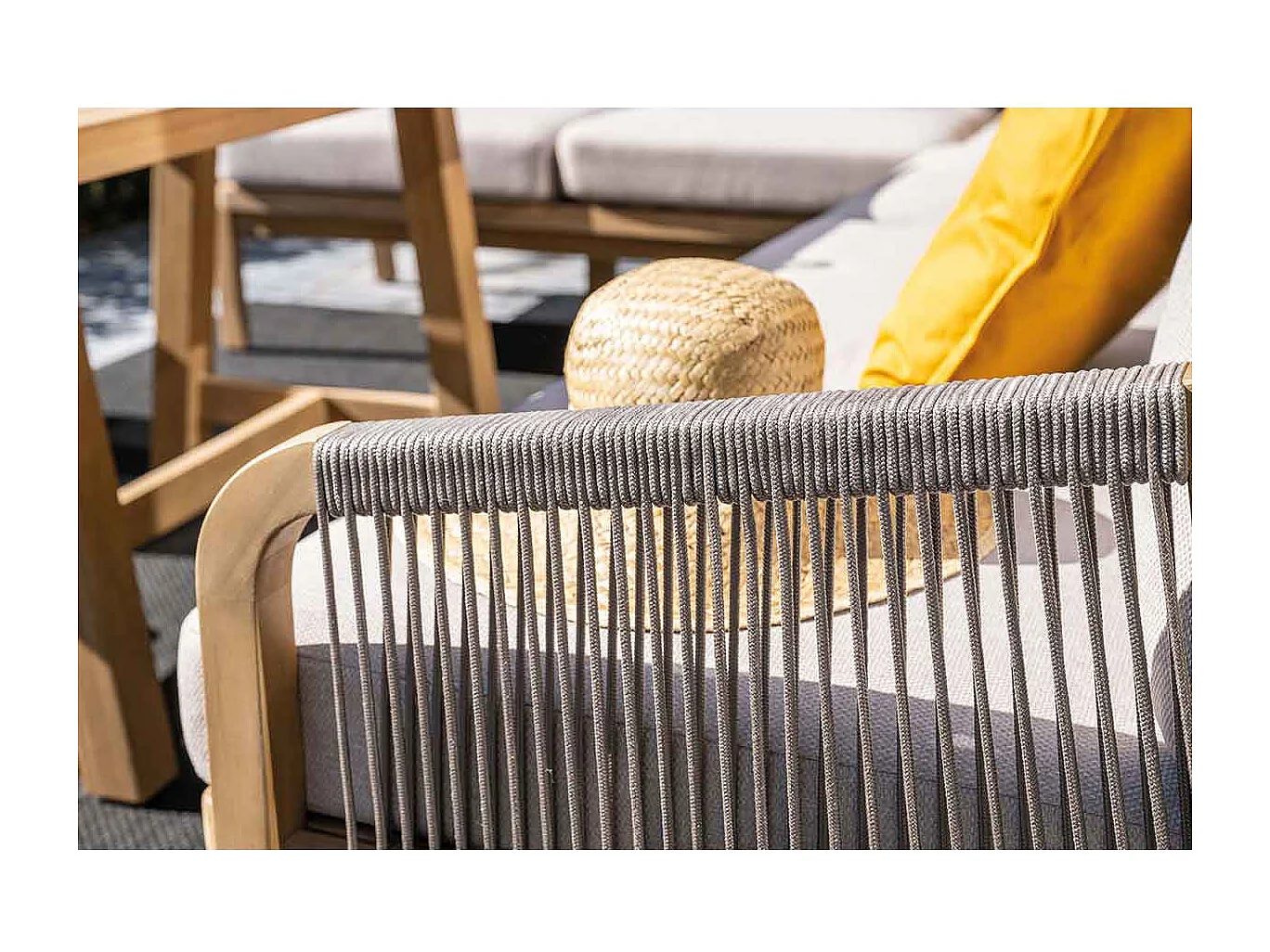 Garden Impressions Alora lounge dining set 5-delig links - grey sand