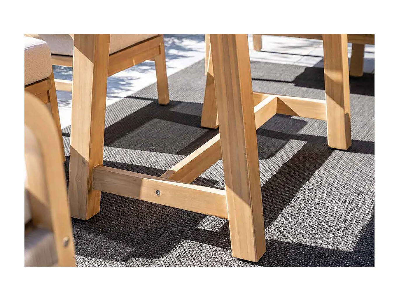 Garden Impressions Alora lounge dining set 5-delig links - grey sand