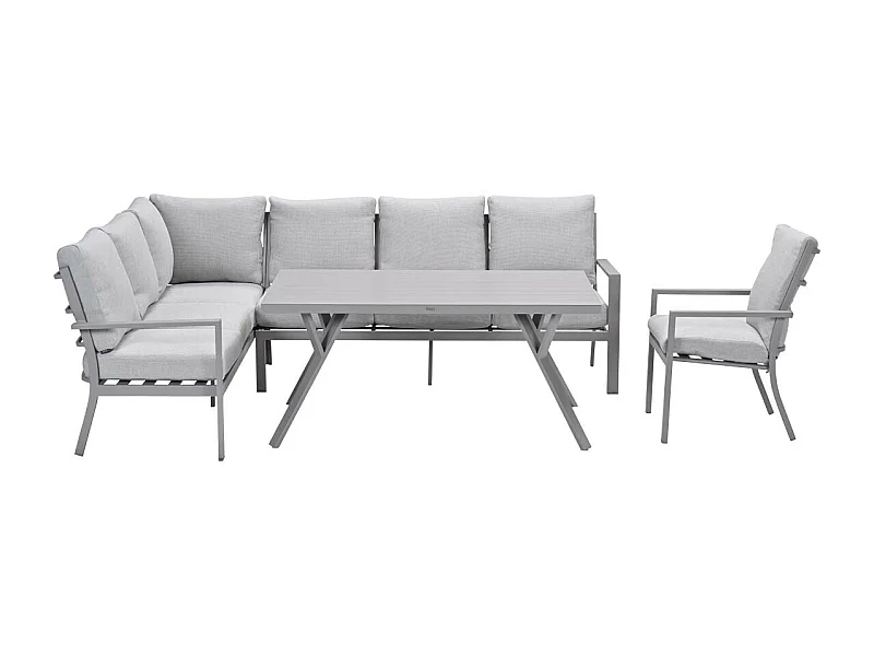 Garden Impressions Senja lounge dining set 4-delig links incl. stoel - valley sand