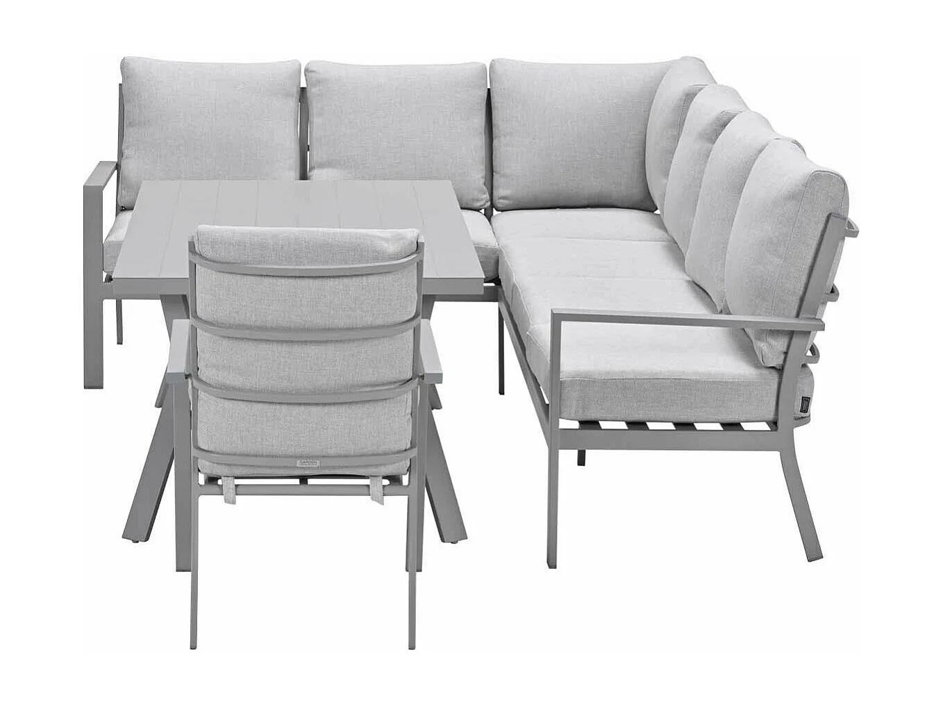 Garden Impressions Senja lounge dining set 4-delig links incl. stoel - valley sand