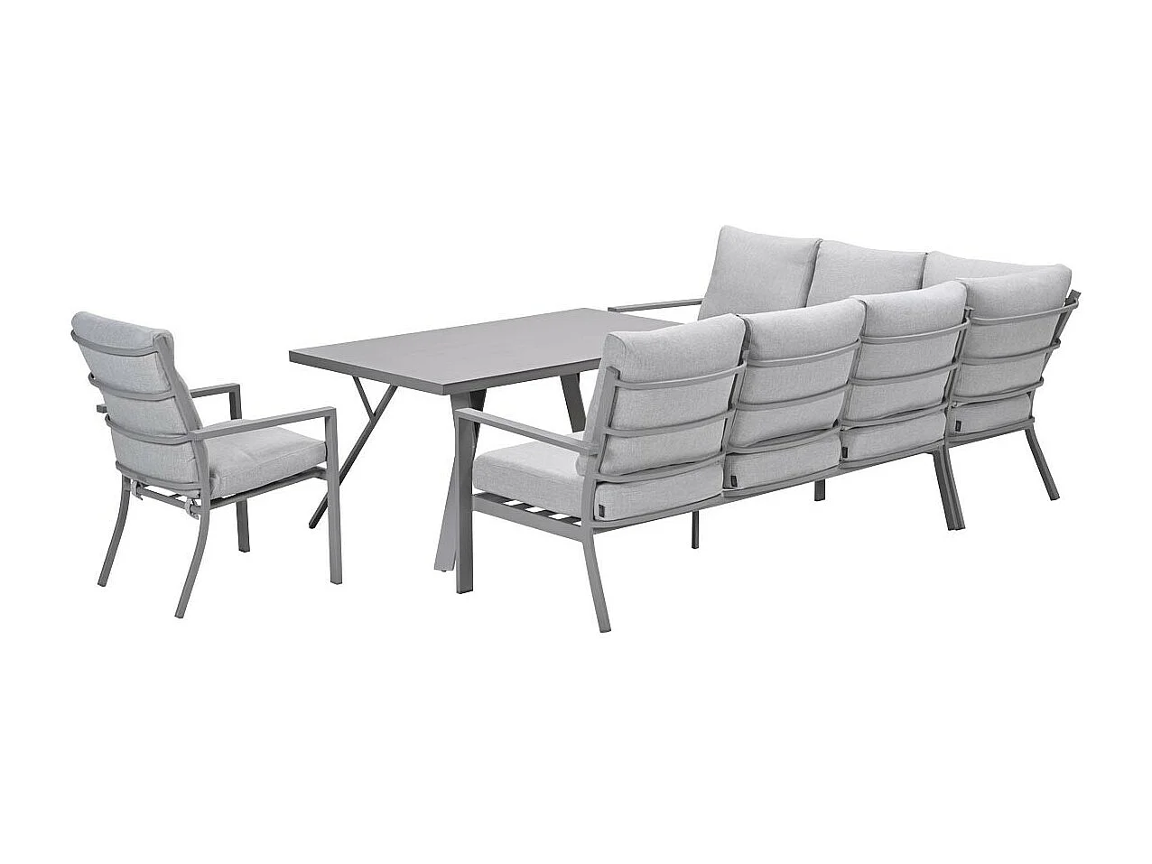 Garden Impressions Senja lounge dining set 4-delig links incl. stoel - valley sand