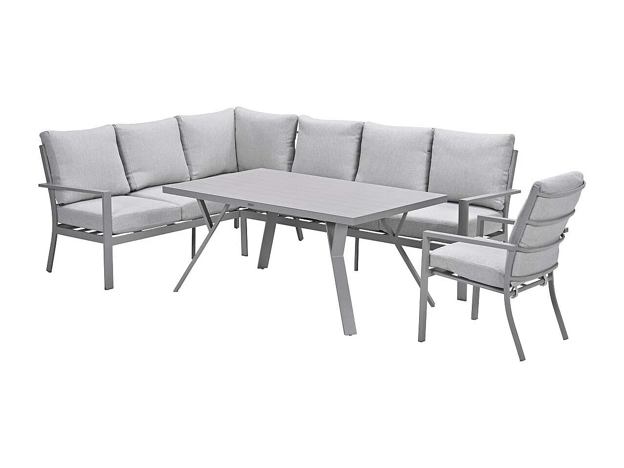 Garden Impressions Senja lounge dining set 4-delig links incl. stoel - valley sand