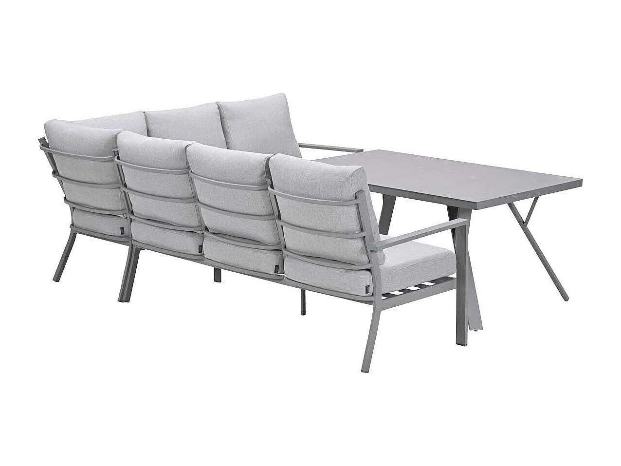 Garden Impressions Senja lounge dining set 3-delig rechts - valley sand