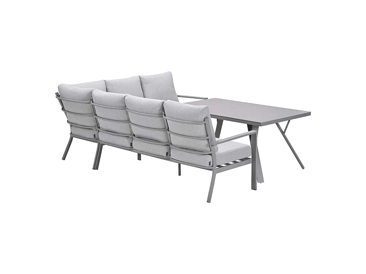 Garden Impressions Senja lounge dining set 3-delig rechts - valley sand