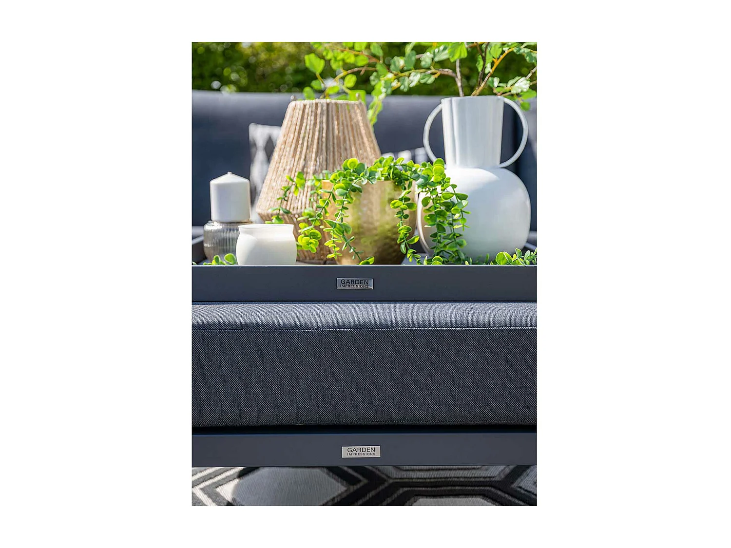 Ensemble de salon Garden Impressions Coba gris foncé - 5 pièces