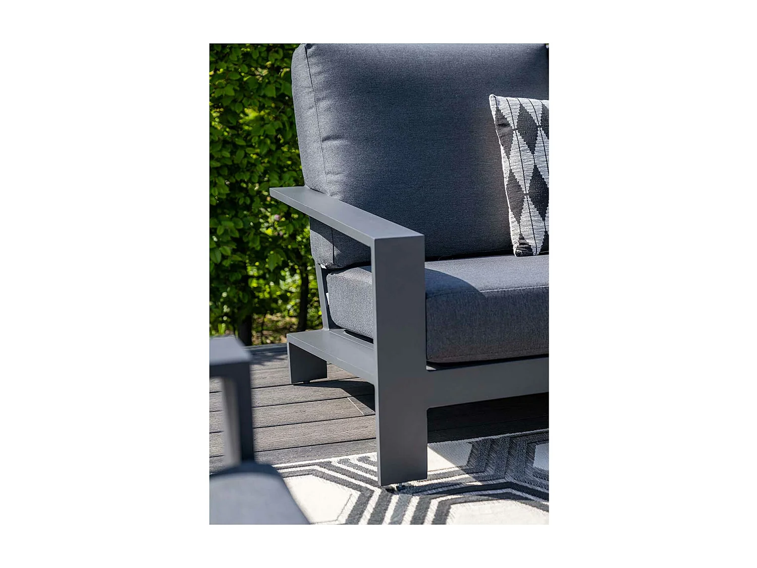 Ensemble de salon Garden Impressions Coba gris foncé - 5 pièces