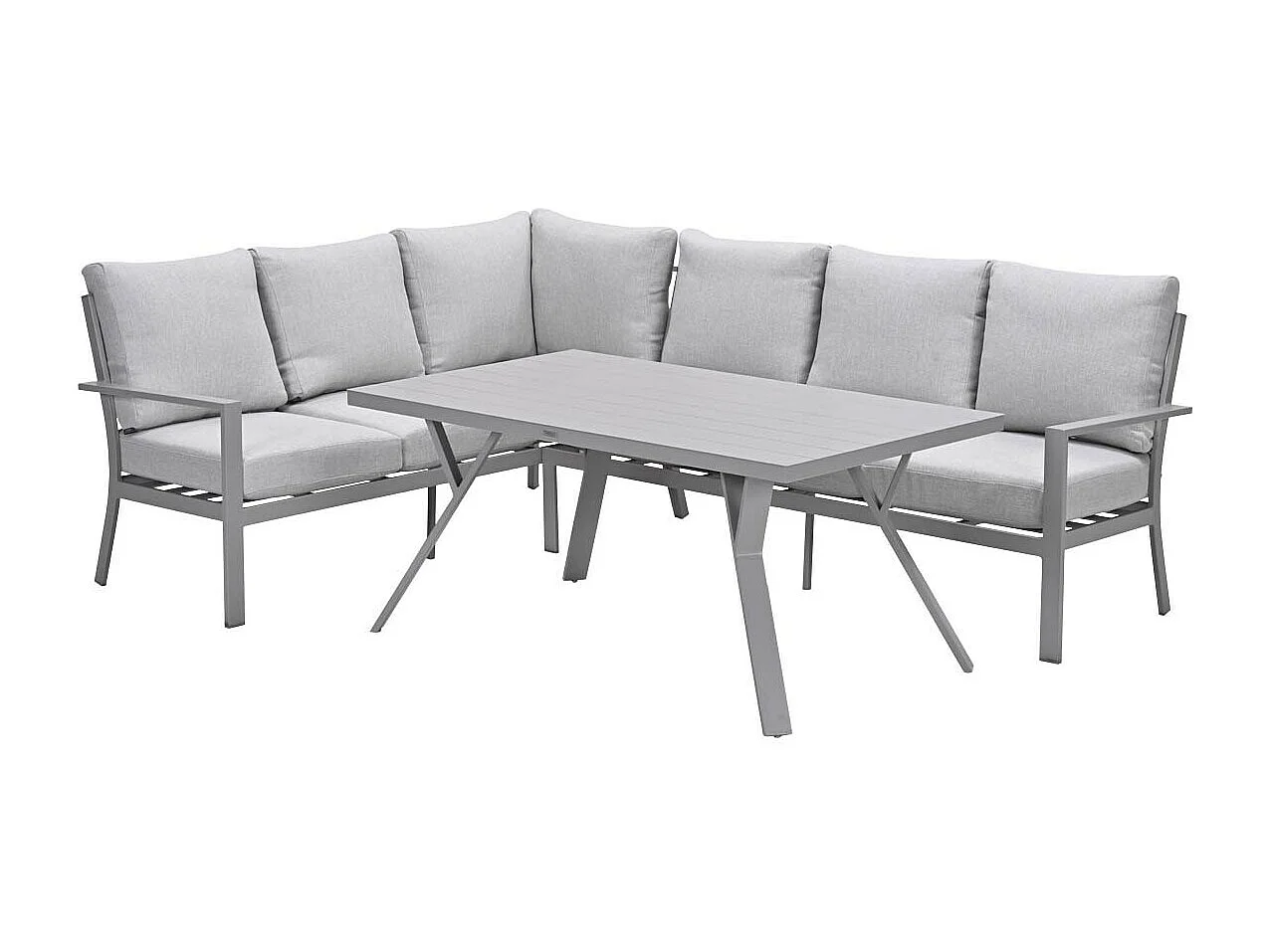 Garden Impressions Senja lounge dining set 3-delig links - valley sand