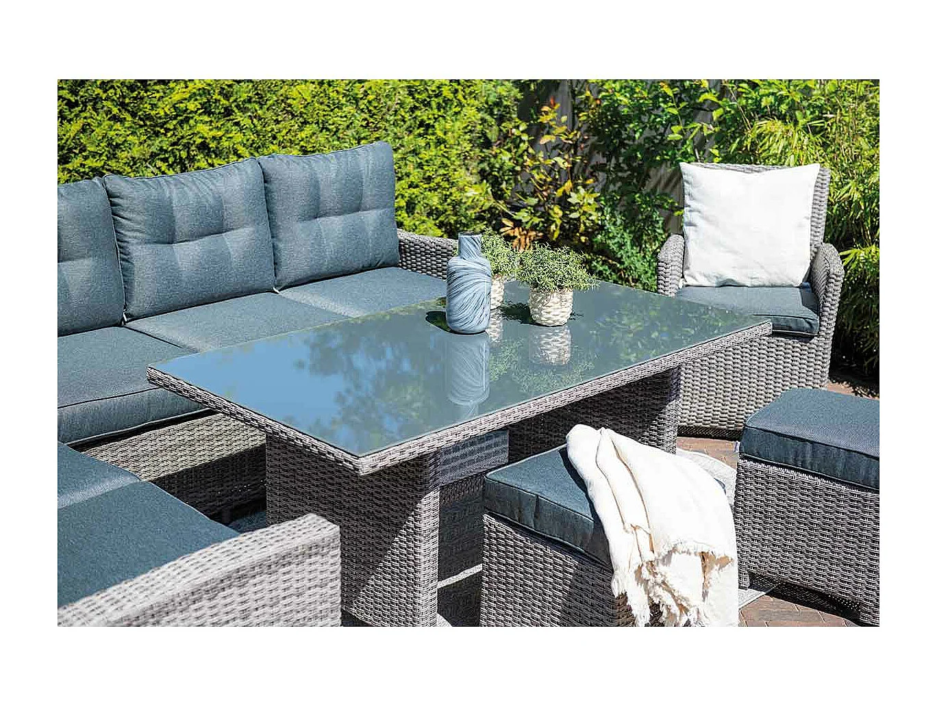 Garden Impressions Jaru lounge dining set 6-delig rechts - luxe kussens