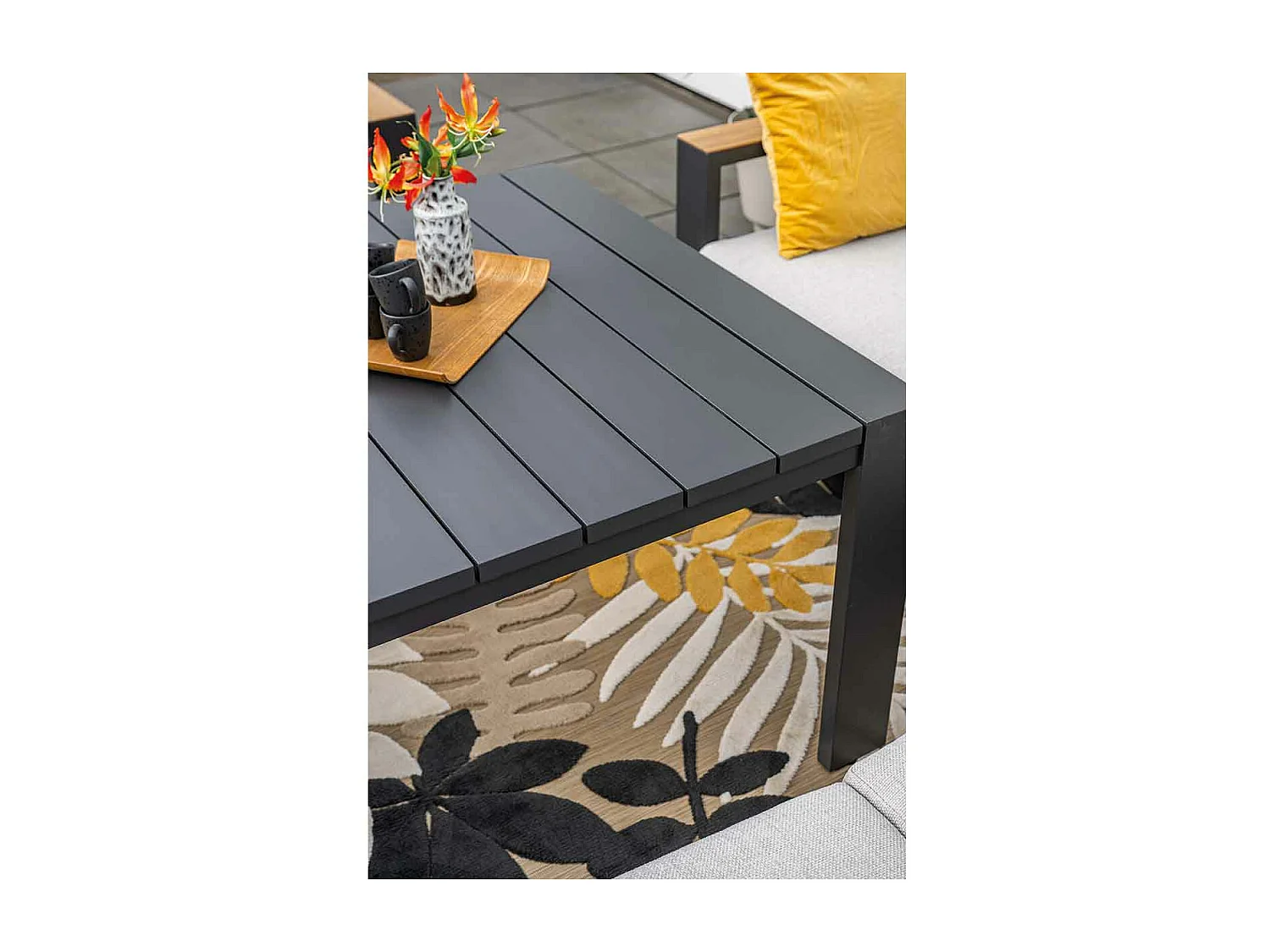 Garden Impressions Malakka lounge dining set 4-delig - valley sand - light teak look