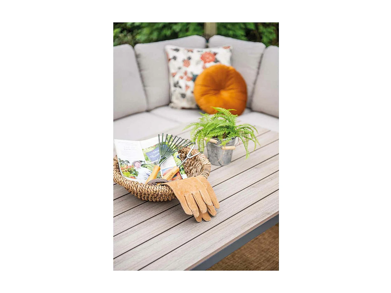 Garden Impressions Kalibo lounge dining set 6-delig - desert sand