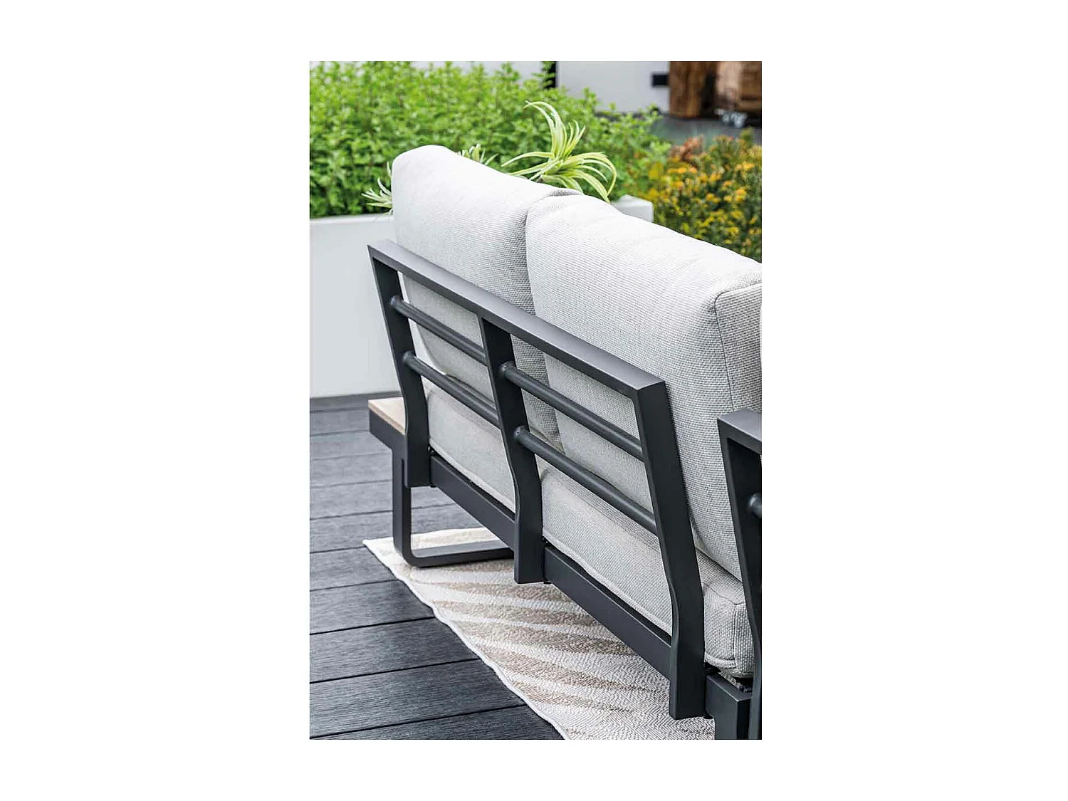 Garden Impressions Diego loungeset 4-delig - donker grijs