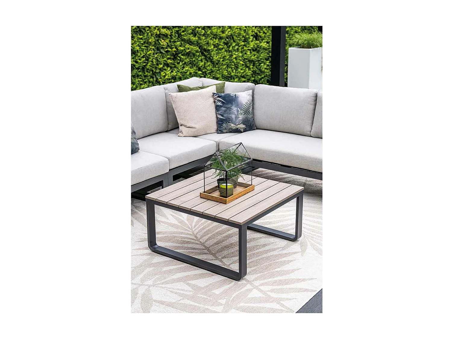 Garden Impressions Diego loungeset 4-delig - donker grijs