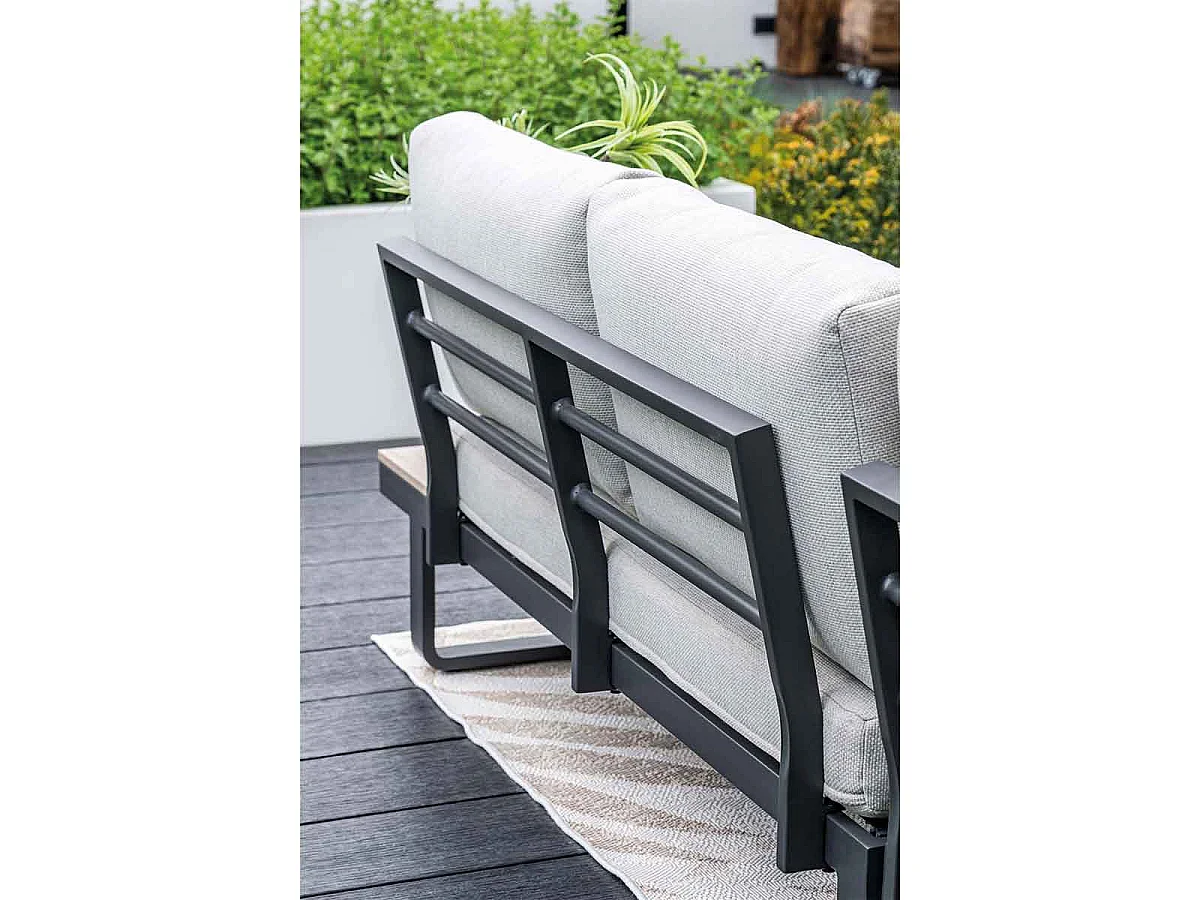 Garden Impressions Diego loungeset 4-delig - donker grijs