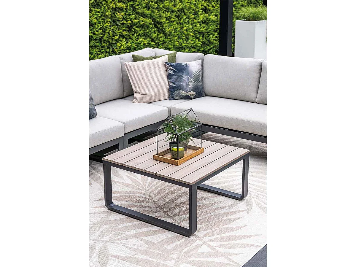 Garden Impressions Diego loungeset 4-delig - donker grijs