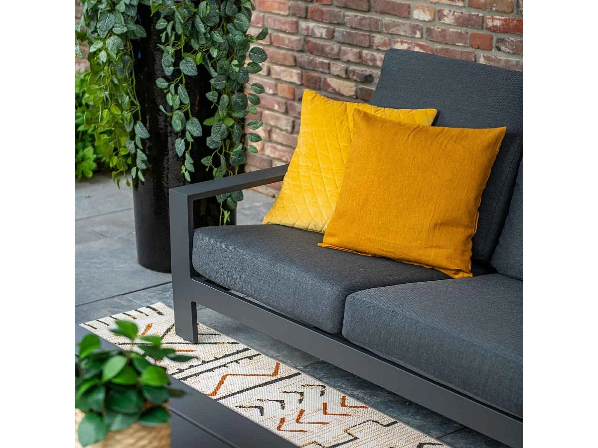 Garden Impressions Coba loungeset 4-delig - donker grijs - reflex black