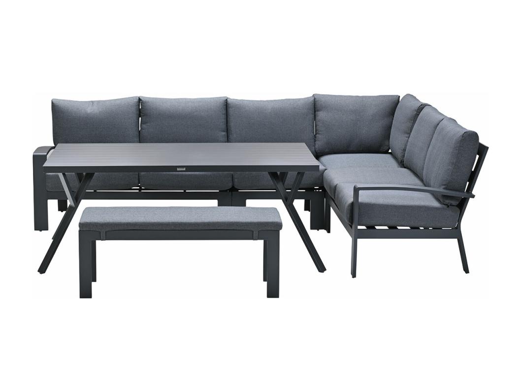 Garden Impressions Camilo lounge dining set 6-delig - donker grijs