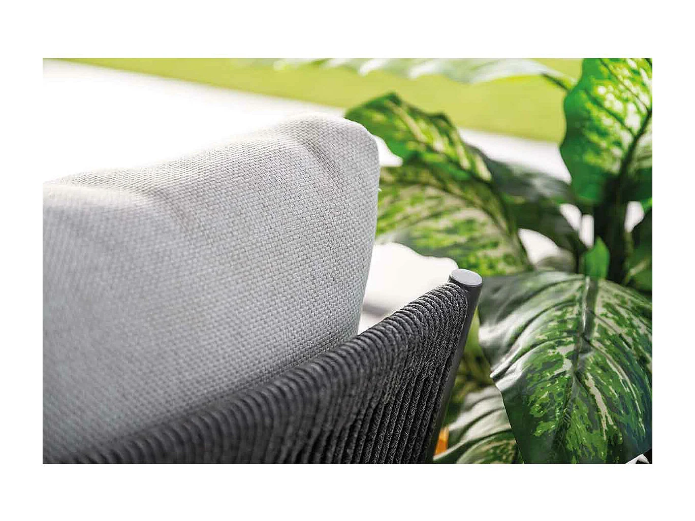 Garden Impressions Tineo lounge dining set 6-delig incl stoel - donker grijs