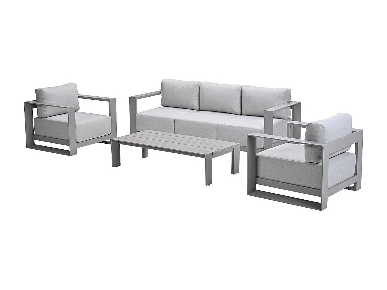 Garden Impressions Malakka loungeset 4 - delig taupe/valley sand