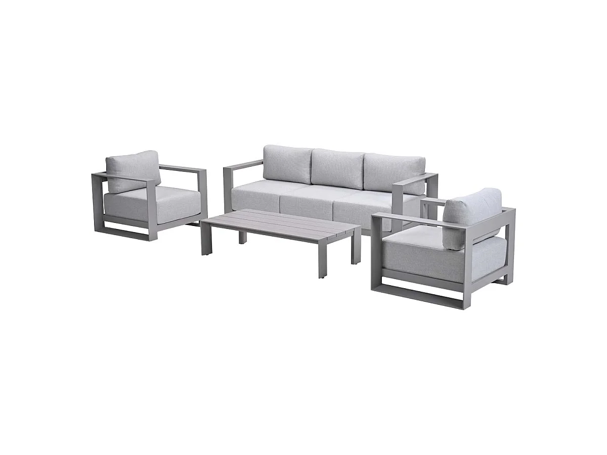 Garden Impressions Malakka loungeset 4 - delig taupe/valley sand