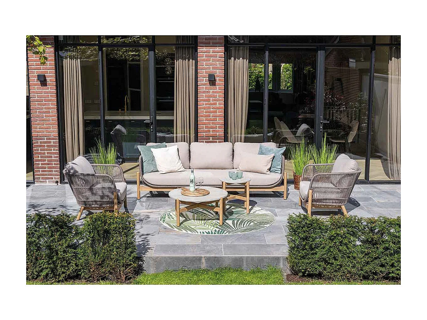 Garden Impressions Aberdeen lounge set 5-delig - grey sand