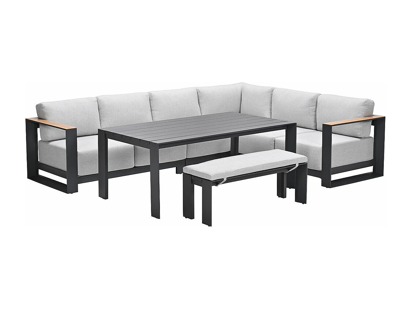 Ensemble de salon Garden Impressions Malakka Sable de la vallée de - aspect teck clair - 6 pièces