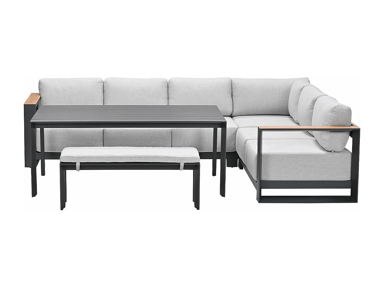 Ensemble de salon Garden Impressions Malakka Sable de la vallée de - aspect teck clair - 6 pièces