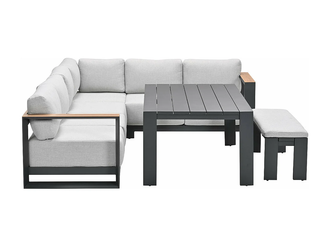 Ensemble de salon Garden Impressions Malakka Sable de la vallée de - aspect teck clair - 6 pièces