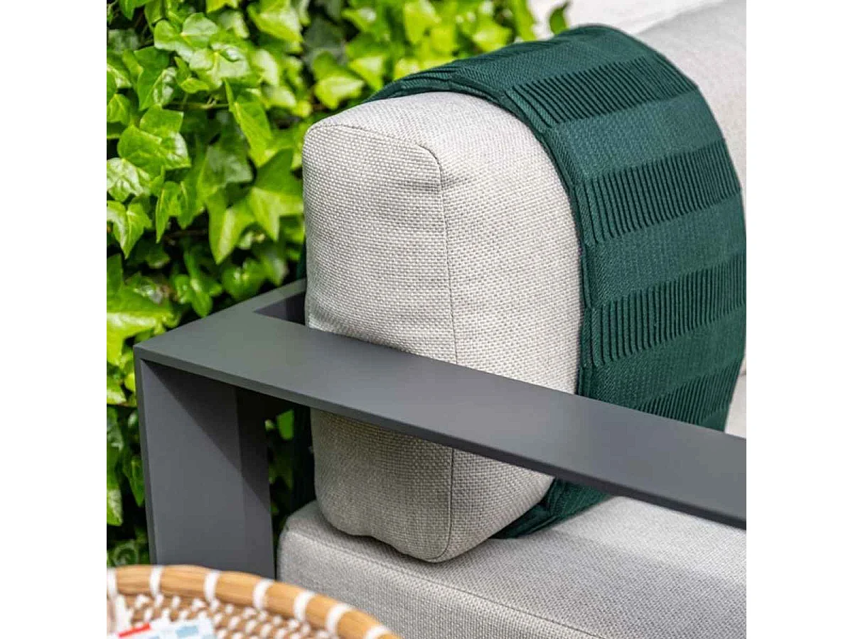 Garden Impressions Malakka lounge dining set 6-delig - valley sand - light teak look