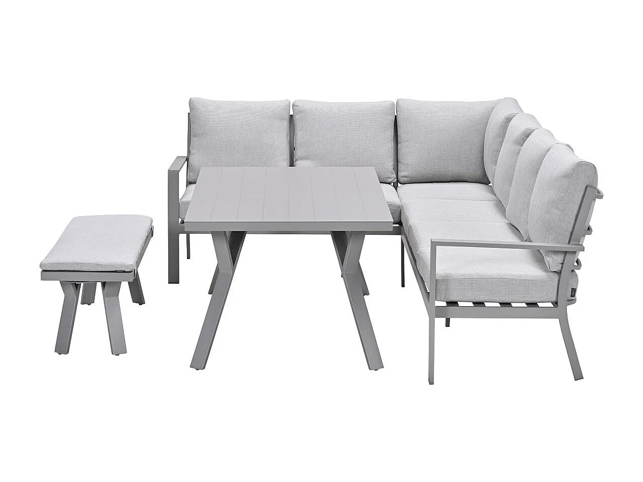 Garden Impressions Senja lounge dining set 4-delig links - valley sand