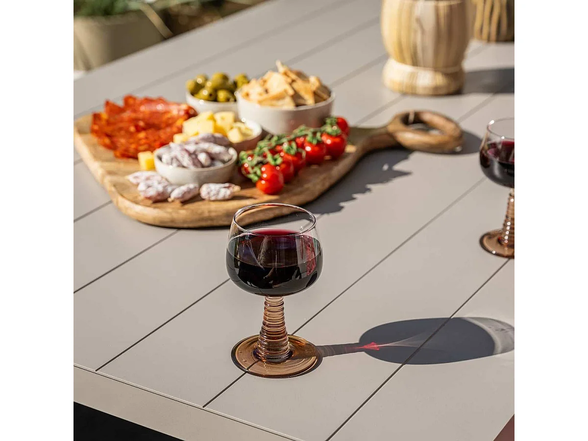 Garden Impressions Senja lounge dining set 4-delig links - valley sand