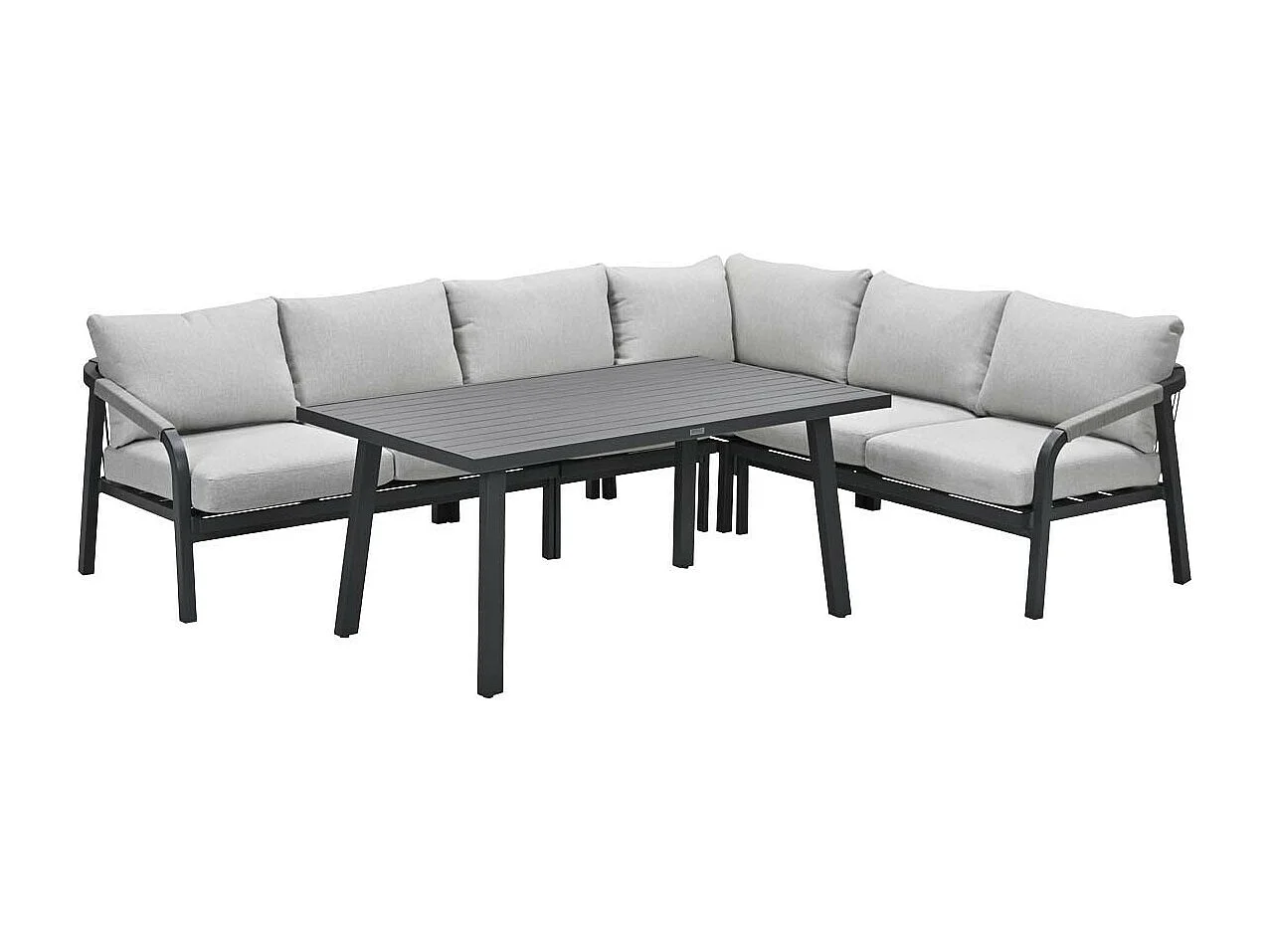 Garden Impressions Tarera lounge dining set 5-delig - donker grijs