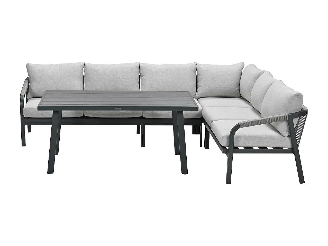 Garden Impressions Tarera lounge dining set 5-delig - donker grijs