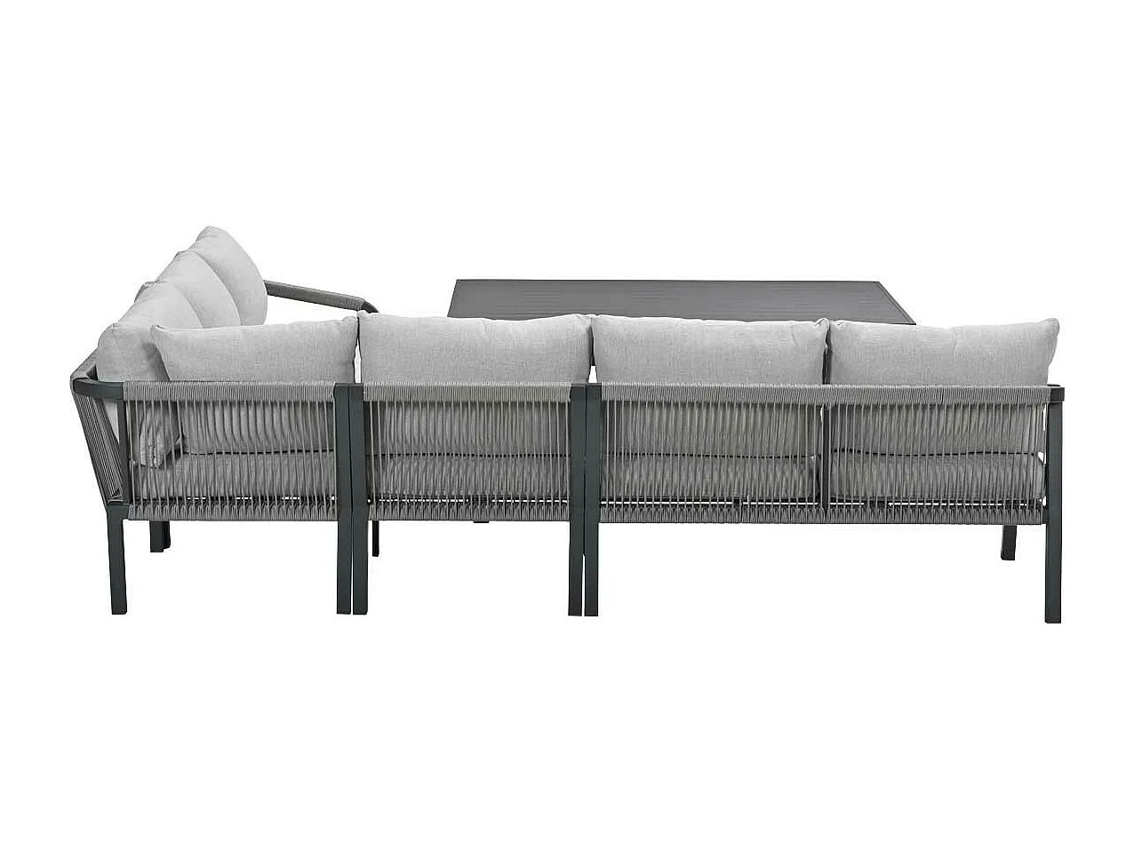 Garden Impressions Tarera lounge dining set 5-delig - donker grijs