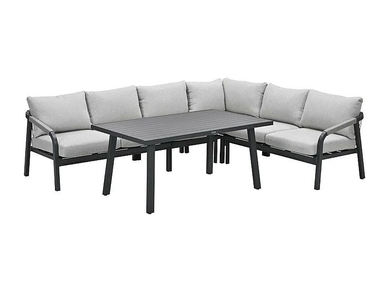 Garden Impressions Tarera lounge dining set 5-delig - donker grijs