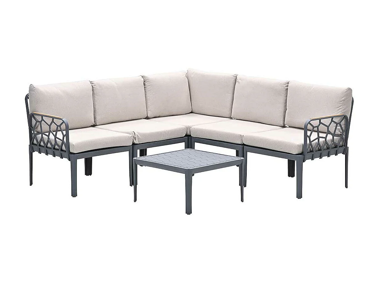 Ensemble de salon Garden Impressions Hareno 6 pièces anthracite