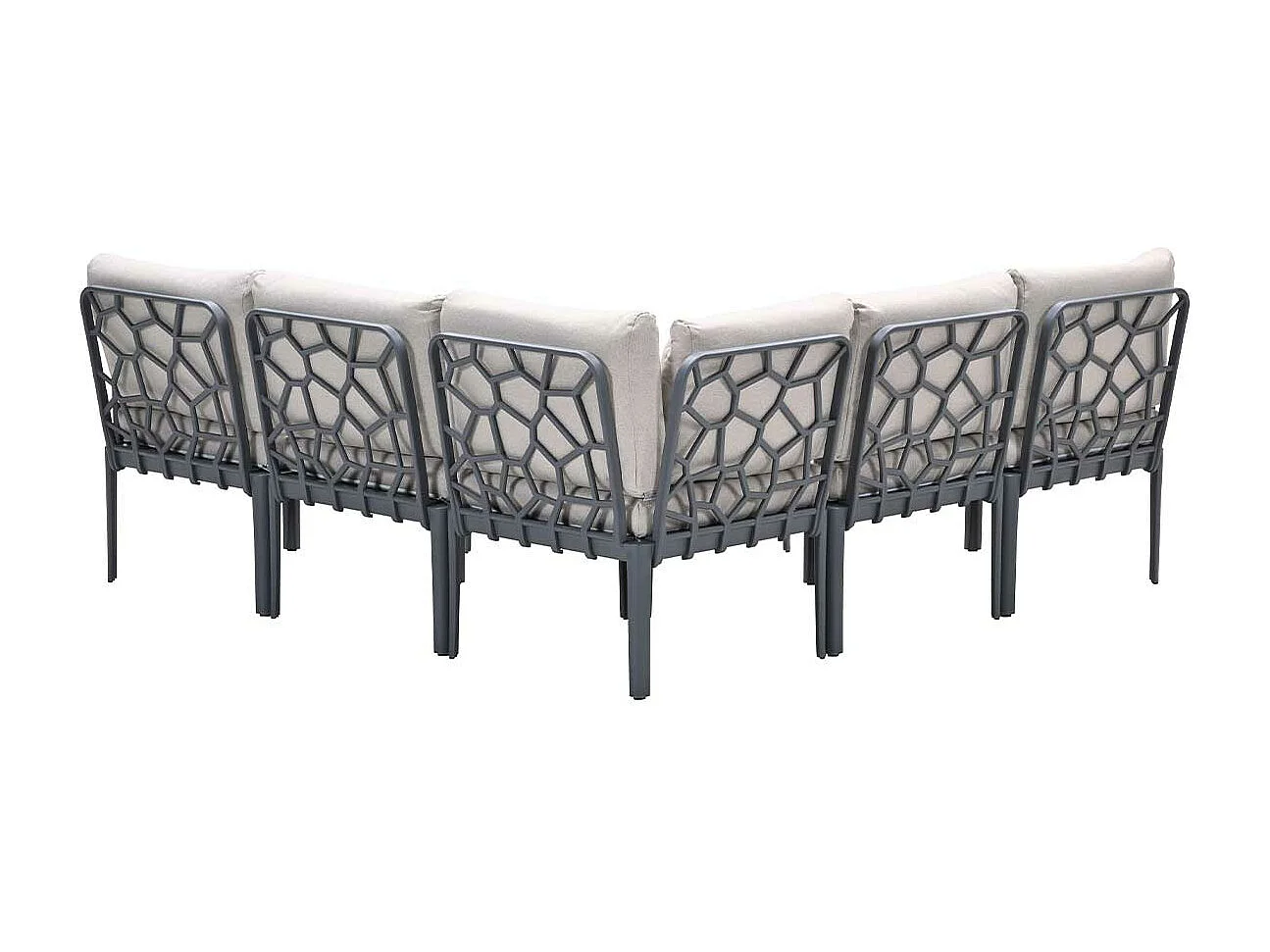 Ensemble de salon Garden Impressions Hareno 6 pièces anthracite