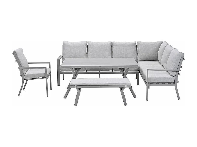 Ensemble de salon Garden Impressions Senja Valley Sand - 5 pièces - à droite avec chaise