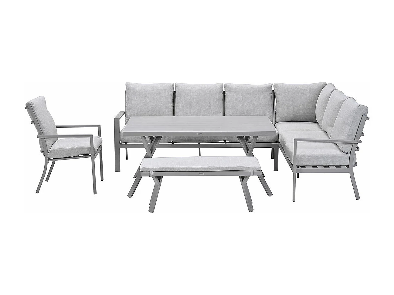 Ensemble de salon Garden Impressions Senja Valley Sand - 5 pièces - à droite avec chaise