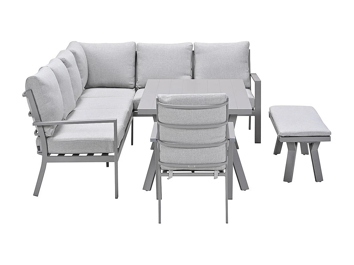 Ensemble de salon Garden Impressions Senja Valley Sand - 5 pièces - à droite avec chaise