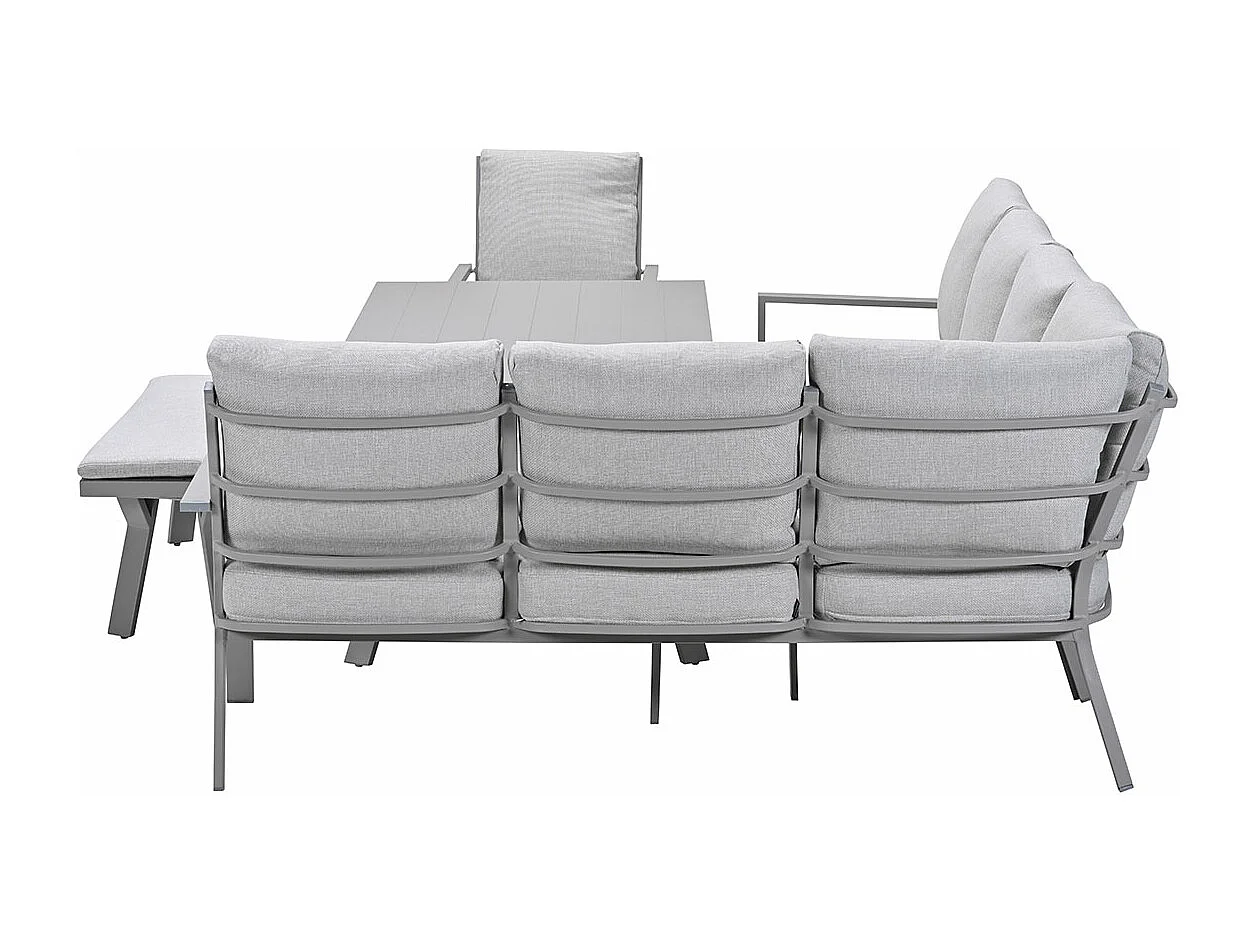 Ensemble de salon Garden Impressions Senja Valley Sand - 5 pièces - à droite avec chaise