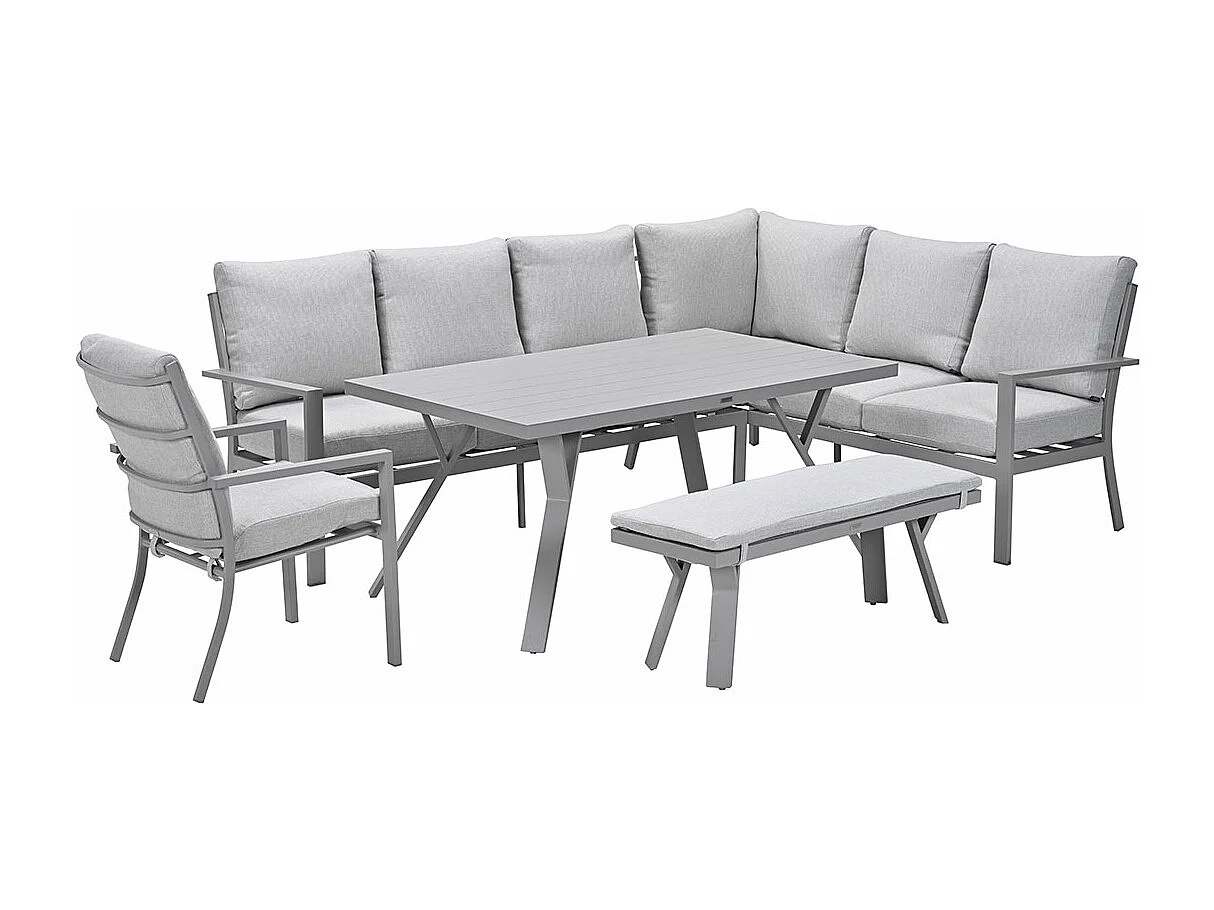 Ensemble de salon Garden Impressions Senja Valley Sand - 5 pièces - à droite avec chaise