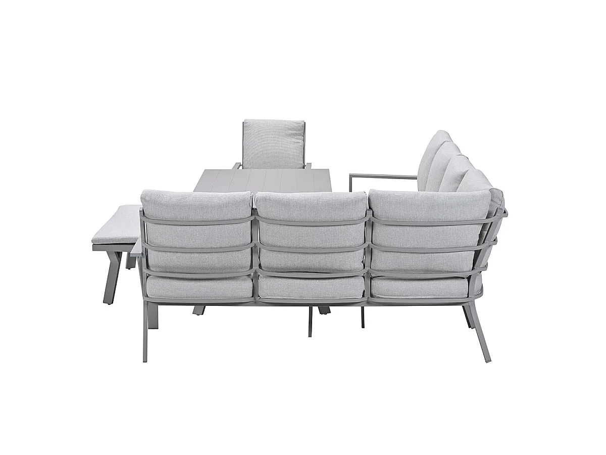 Garden Impressions Senja lounge dining set 5-delig rechts incl. stoel - valley sand