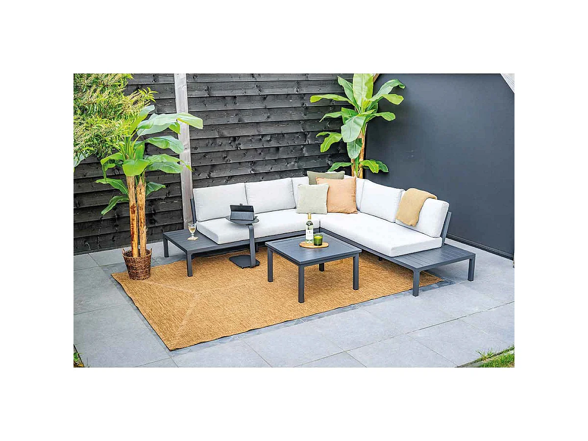 Garden Impressions Pamplona loungeset 4-delig - valley sand