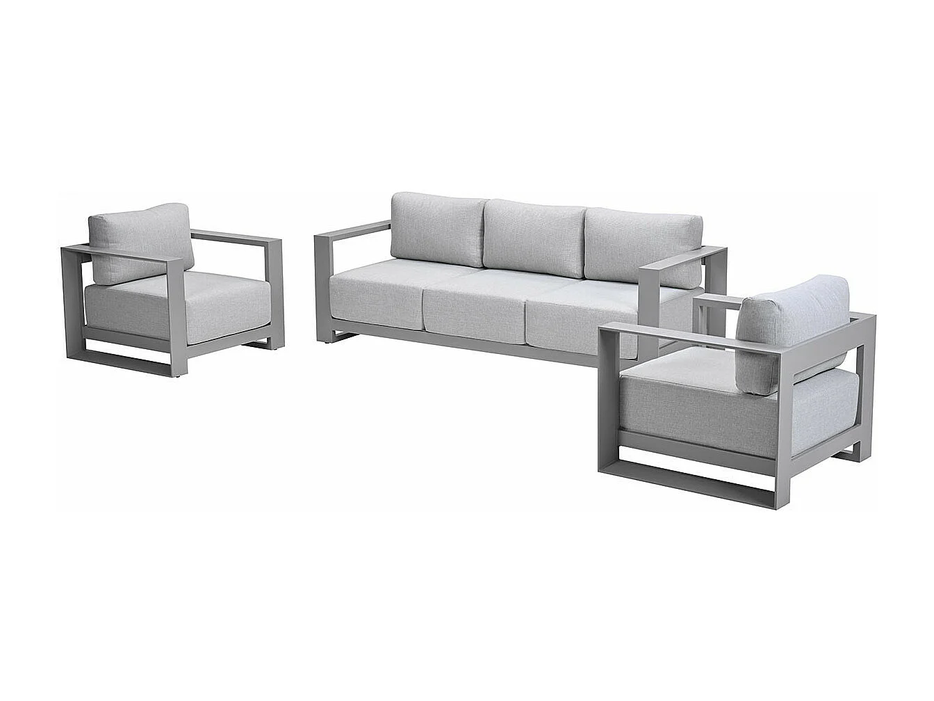 Garden Impressions Malakka loungeset 3 - delig taupe/valley sand