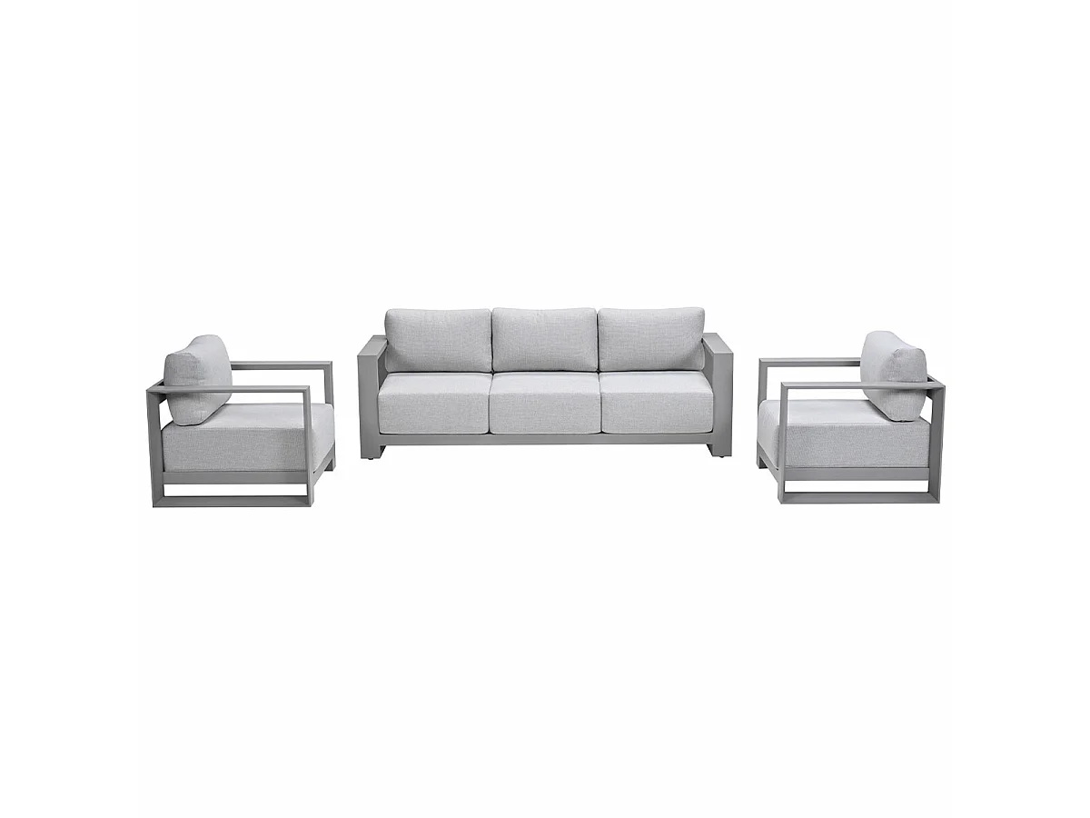 Garden Impressions Malakka loungeset 3 - delig taupe/valley sand