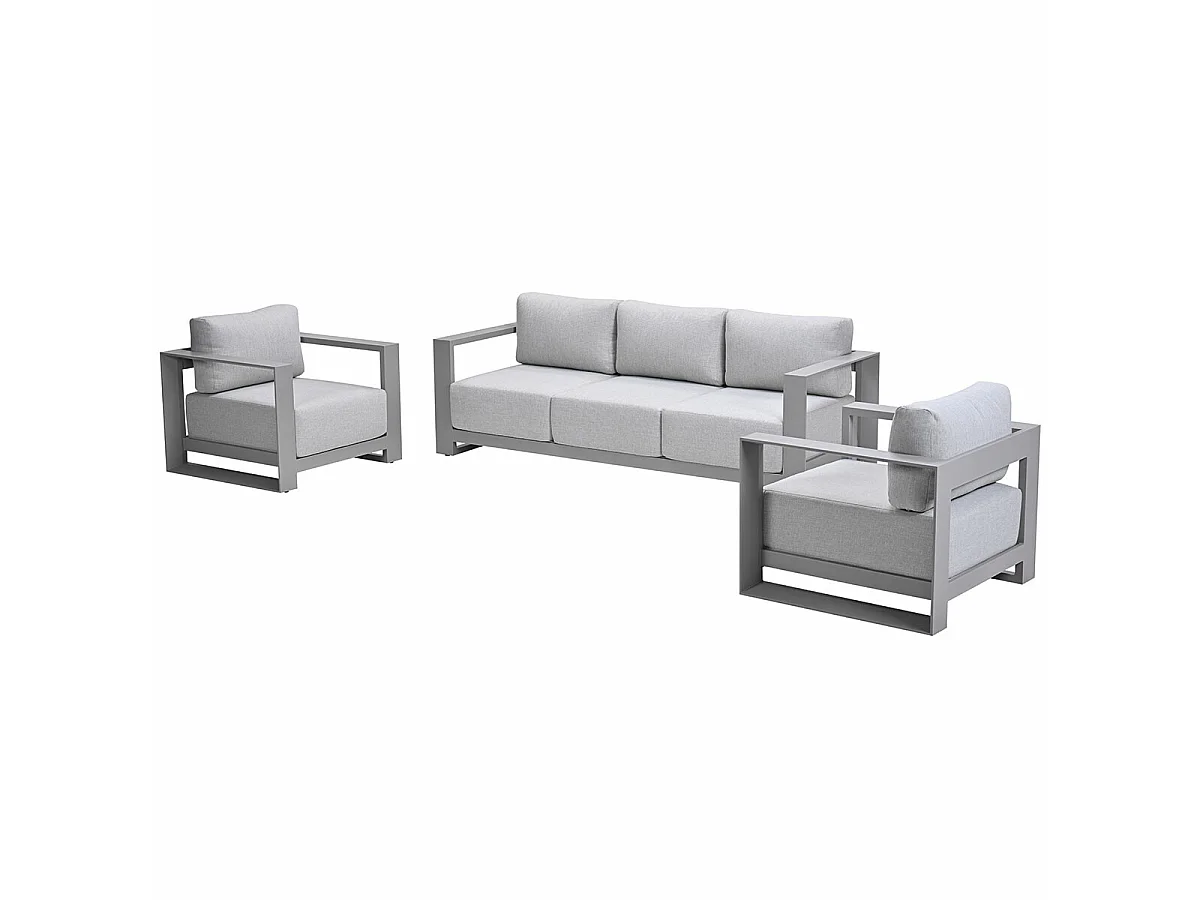 Garden Impressions Malakka loungeset 3 - delig taupe/valley sand